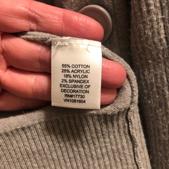 Xhilaration gray cardigan with sequin pockets - Picture 4 of 4